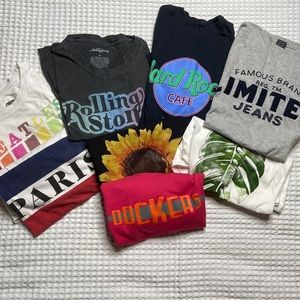 Assorted graphic tees